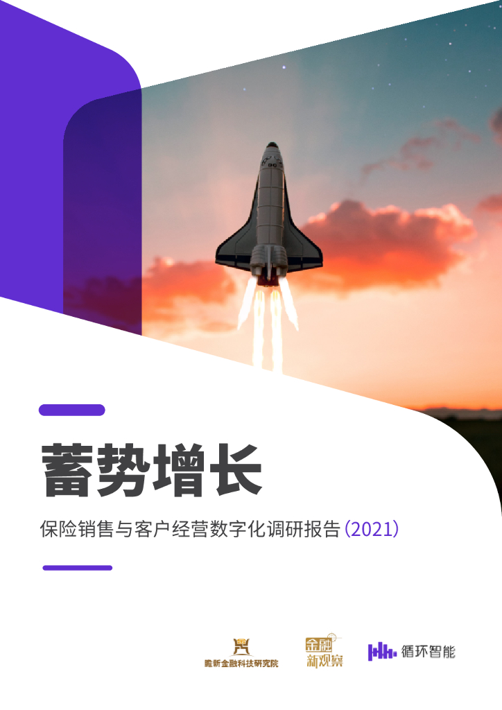 金融新观察：蓄势增长——保险销售与客户经营数字化调研报告（2021）