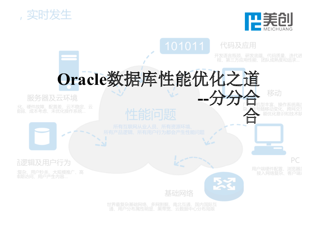 美创：Oracle数据库性能优化之道——分分合合