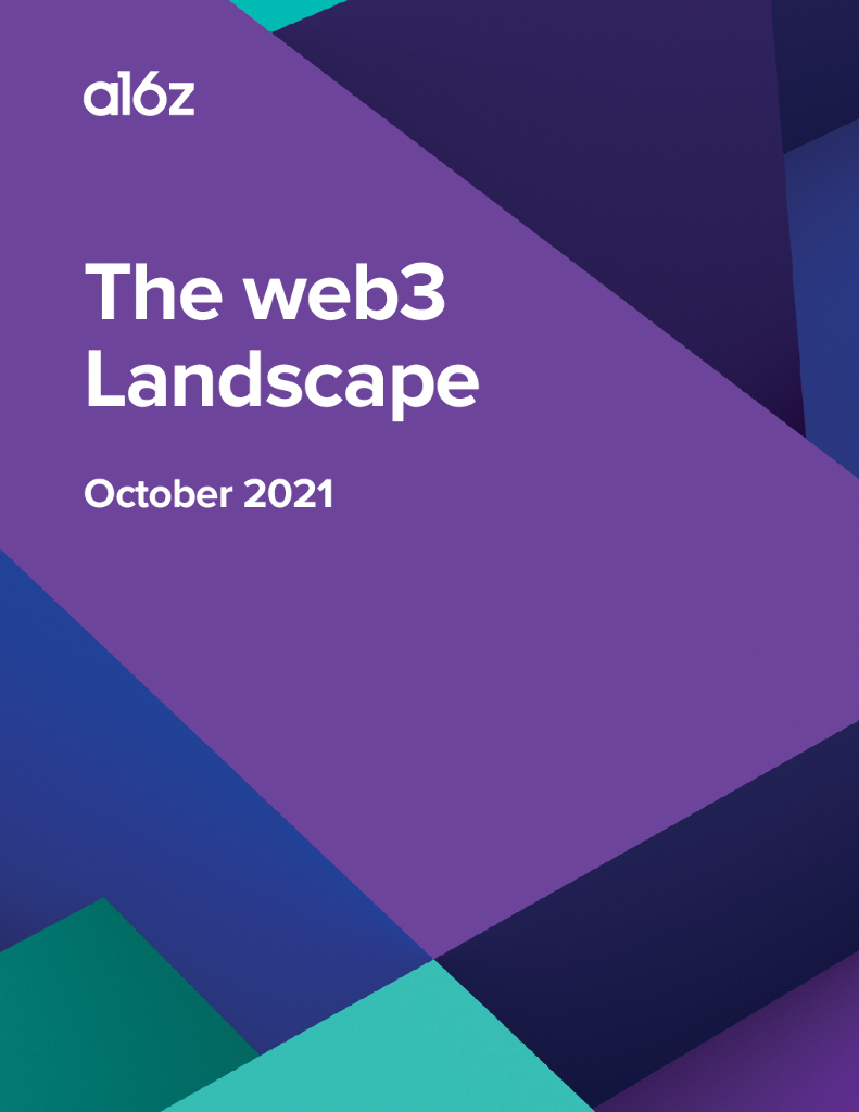 A16Z：第三代互联网Web3白皮书阅读列表（英文版）