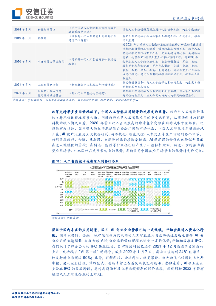 安信证券：传媒行业深度分析：三类人工智能企业或终将同台竞技_第10页