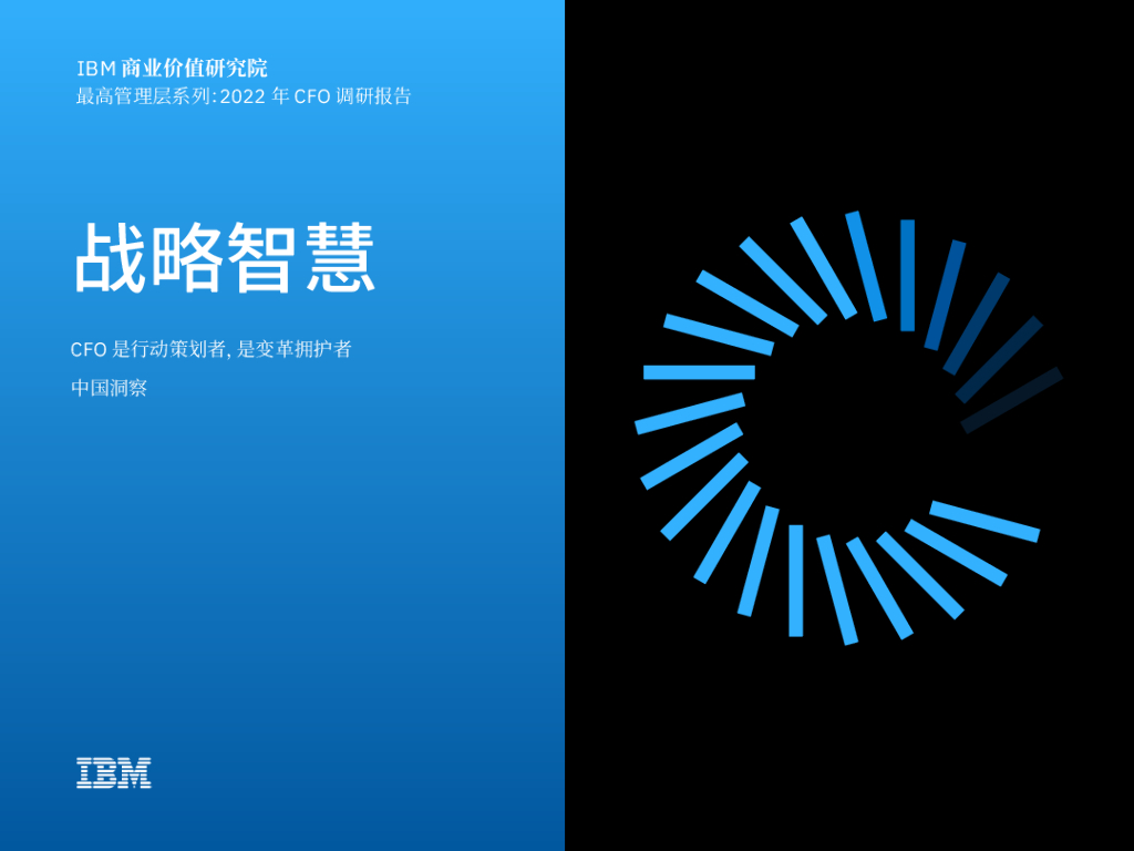 IBM商业价值研究院：战略智慧：CFO是行动策划者，是变革拥护者