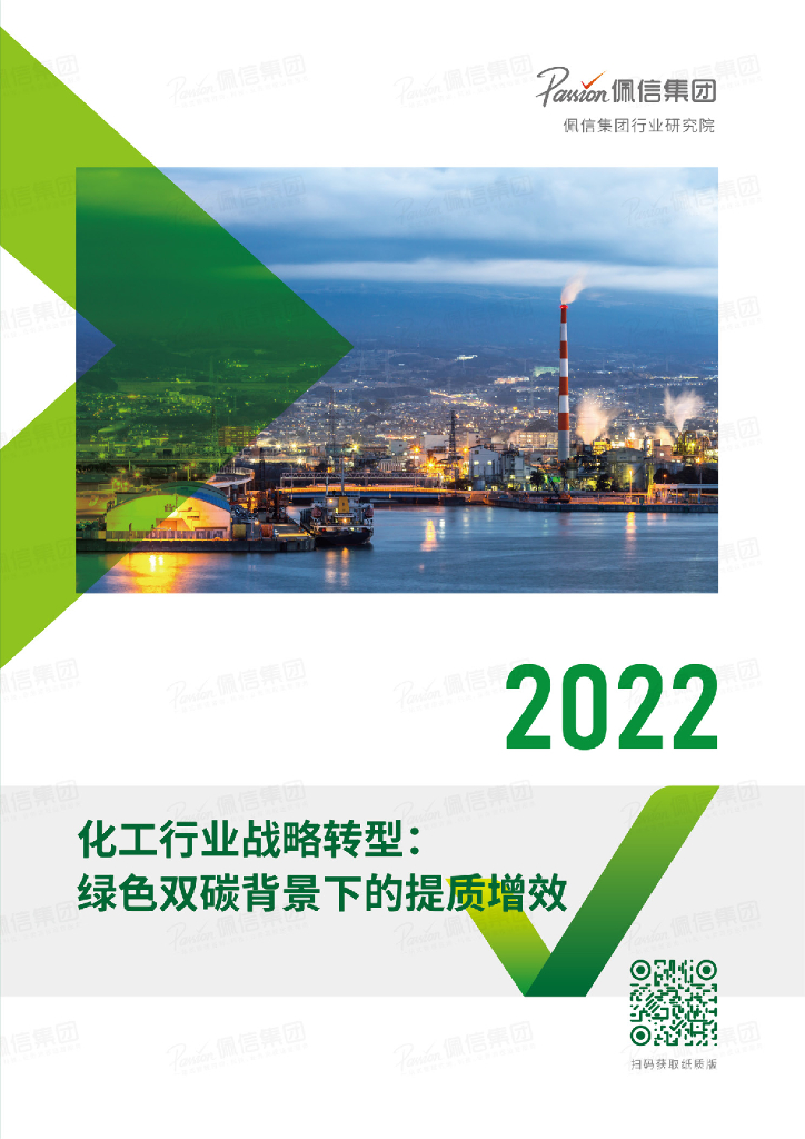 佩信集团：2022化工行业战略转型：绿色双<em>碳</em>背景下的提质增效 海报