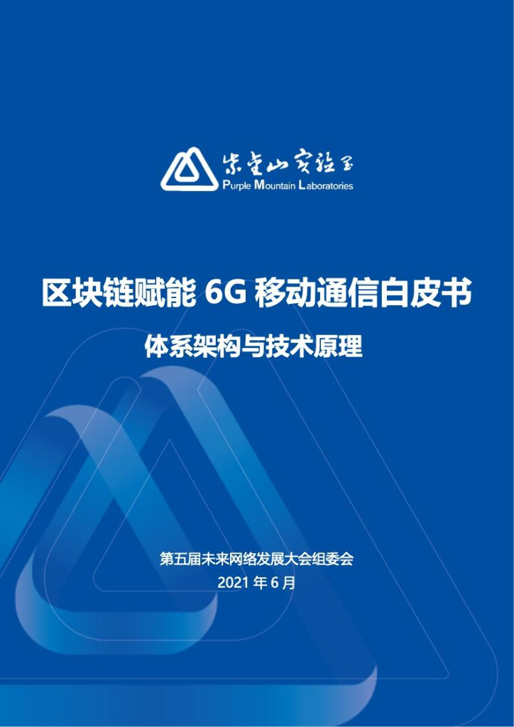 紫金山实验室：区块链赋能6G移动通信白皮书