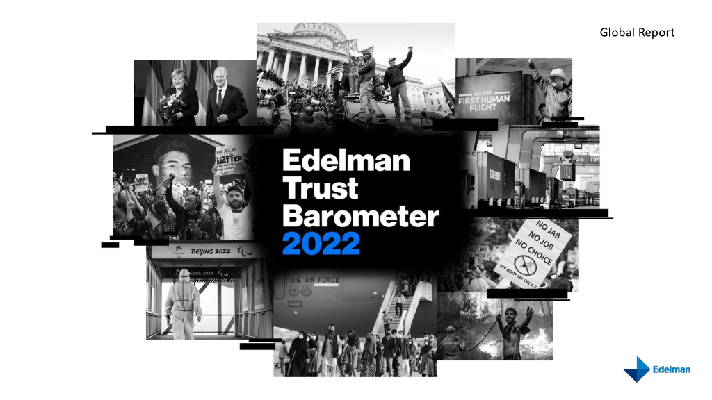 Edelman爱德曼：2022全球政府信任度排行榜（英文版）
