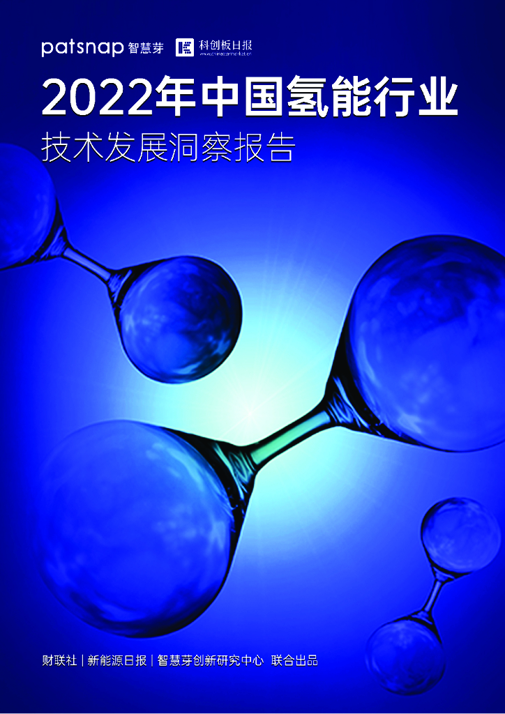 智慧芽：2022年中国氢能行业技术发展洞察报告 海报