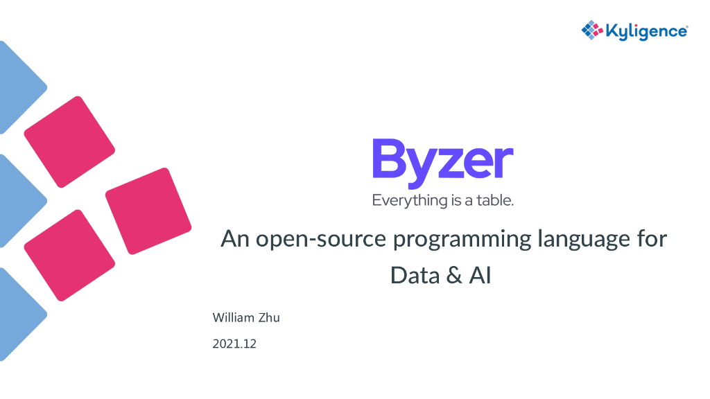 Byzer — An Open-Source Langugage For Data And AI