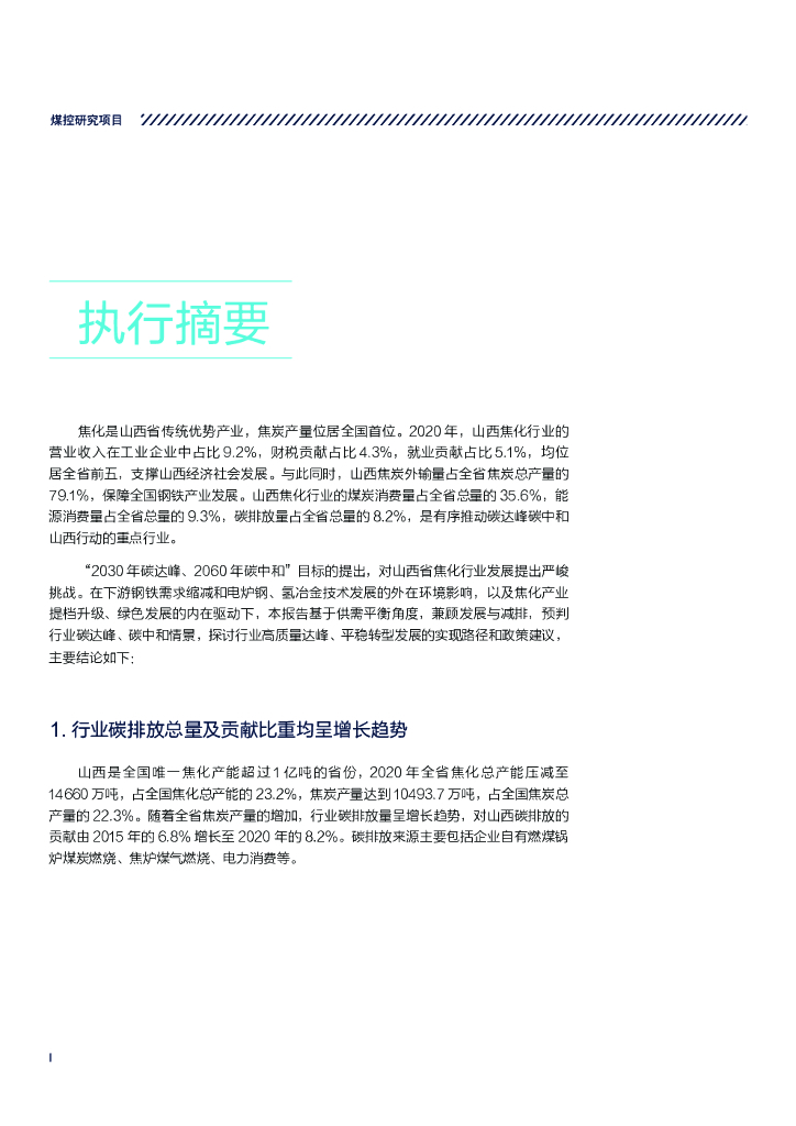 煤控研究：碳达峰碳中和背景下山西焦化行业转型发展研究_第6页