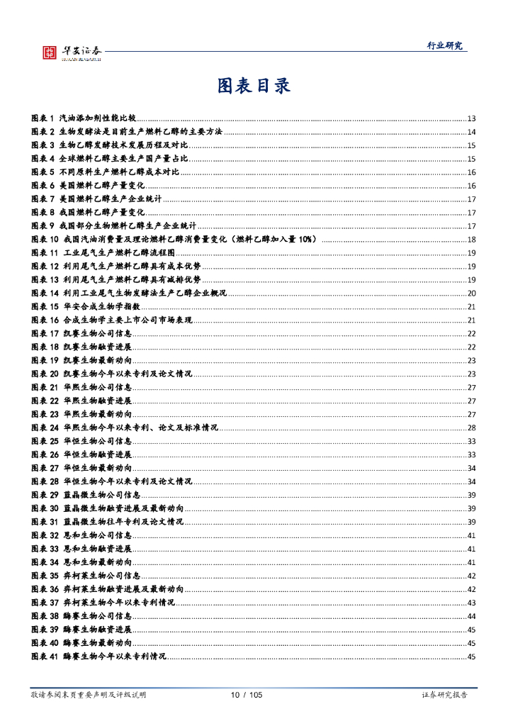 华安证券：化工：合成生物学双周报：新一代生物乙醇助力“碳中和”_第10页
