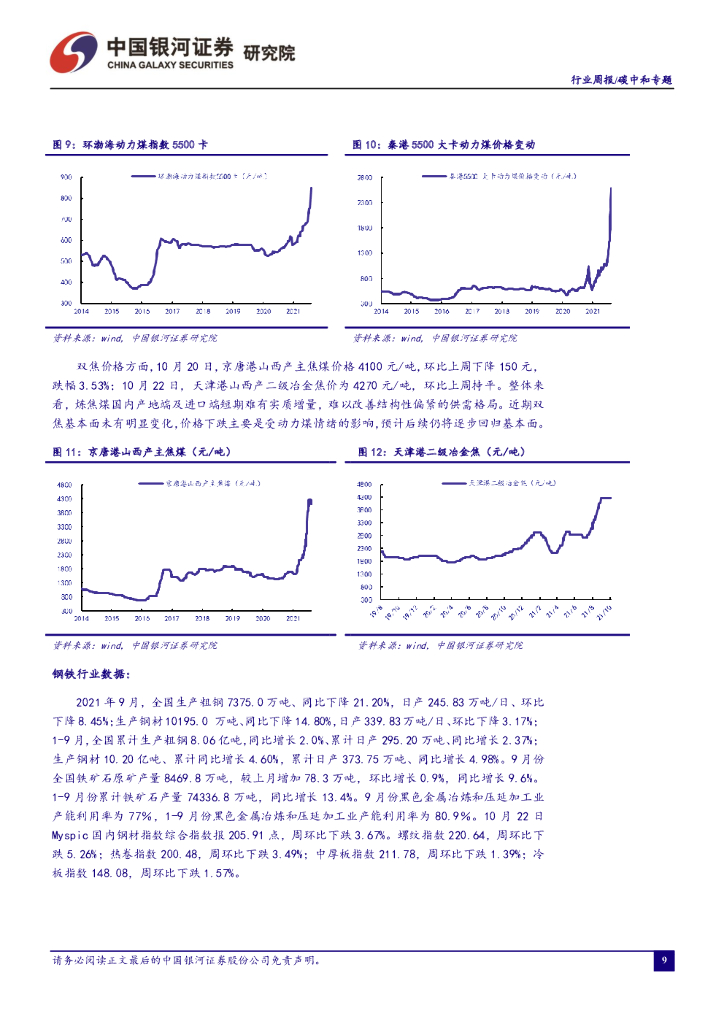 中国银河：碳中和周报：政策不断加码，提升能源保供能力_第10页