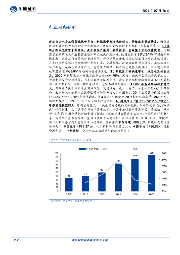 国盛证券：建筑装饰行业周报：建筑央企估值或迎修复，看好碳中和及建筑产业升级龙头_第7页