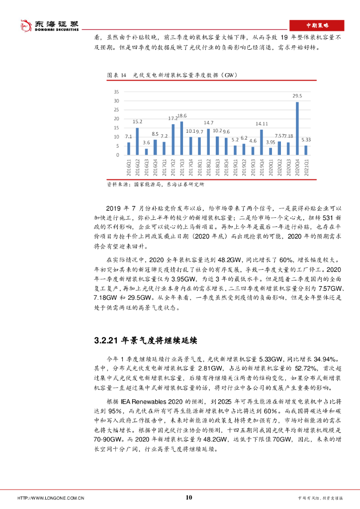 东海证券：机械设备2021年中期策略：碳中和背景下，深挖业绩突出、需求旺盛的标的_第10页