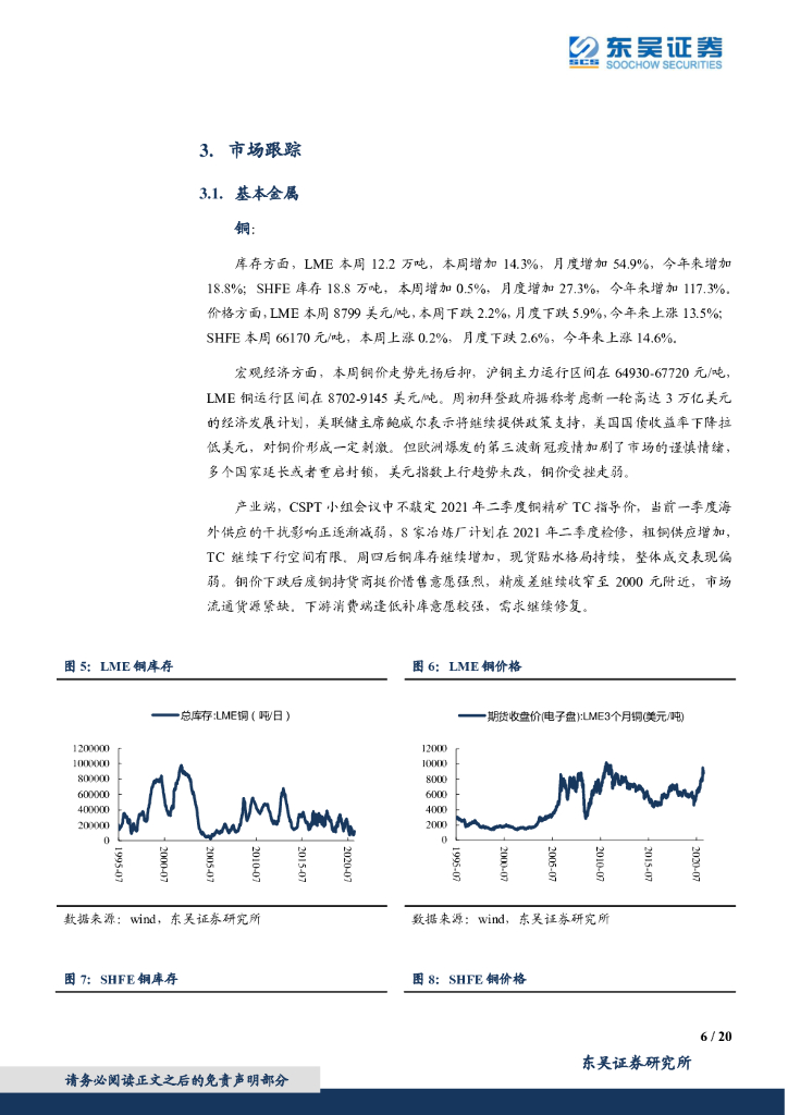 东吴证券：有色金属行业跟踪周报：碳中和背景下首推基本金属_第6页