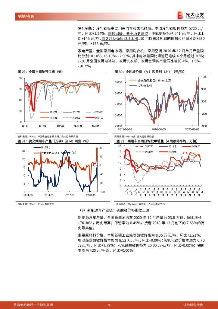 光大证券：金属行业高频数据周报：碳中和有望显著改善高碳排放、高耗能行业的中长期供求关系_第9页