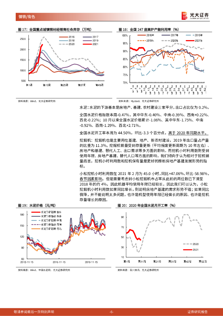 光大证券：金属行业高频数据周报：碳中和有望显著改善高碳排放、高耗能行业的中长期供求关系_第6页