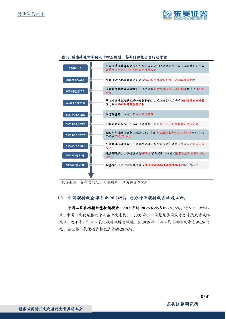 东吴证券：东吴碳中和系列报告（四）：碳中和投资框架、产业映射及垃圾焚烧量化评估_第8页