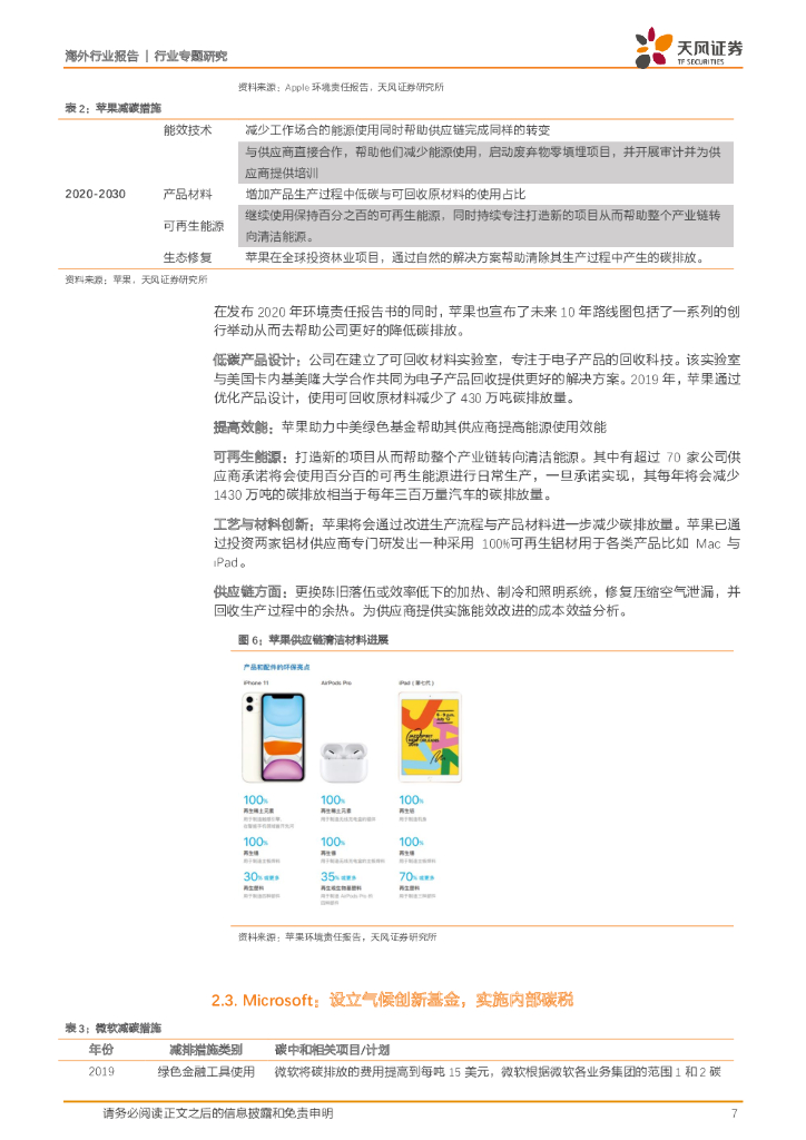 天风证券：碳中和行业专题研究：全球科技巨头在行动_第7页
