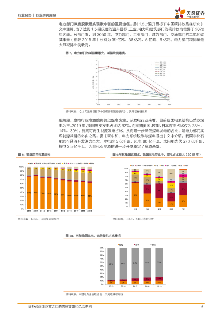 天风证券：公用事业行业研究周报：碳中和承诺下，新能源运营企业将充分受益_第6页