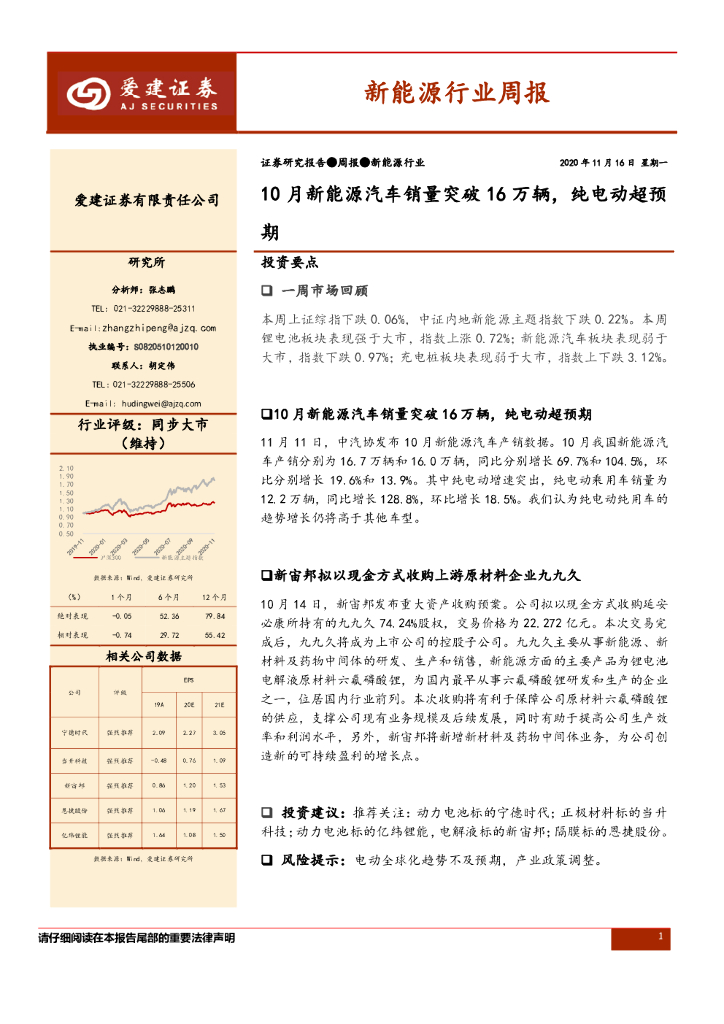 爱建证券：新<em>能源</em>行业周报：10月新<em>能源</em>汽车销量突破16万辆，纯电动超预期 海报