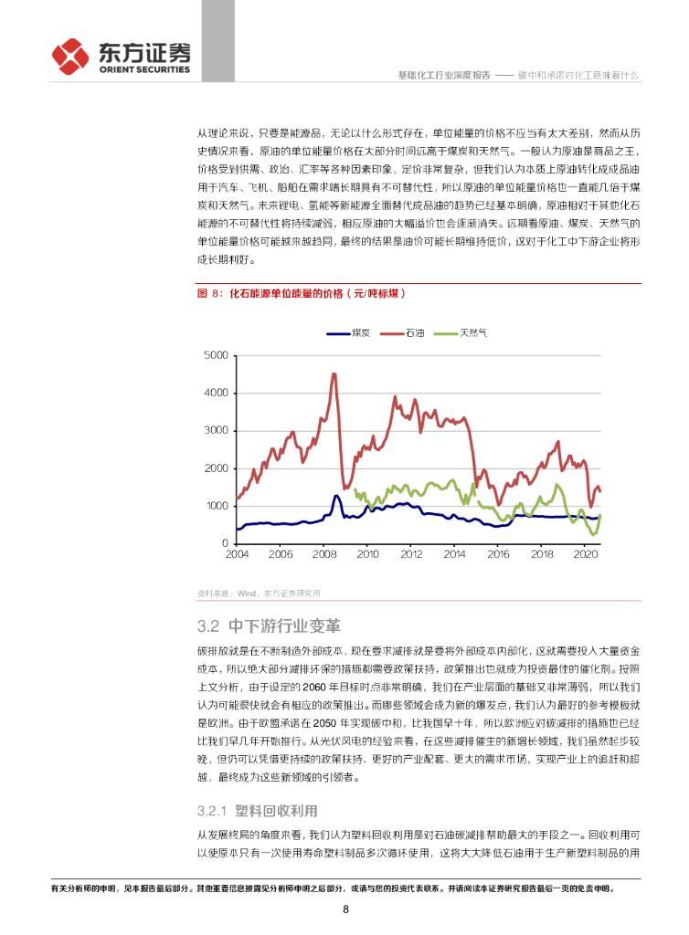 东方证券：基础化工行业深度报告：碳中和承诺对化工意味着什么_第8页