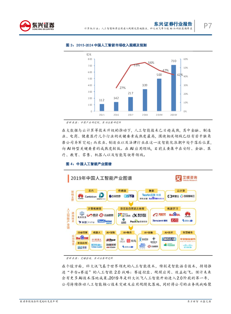 东兴证券：计算机行业周报：人工智能场景应用进入规模化落地拐点，科大讯飞等个股AI红利收获期将至_第7页