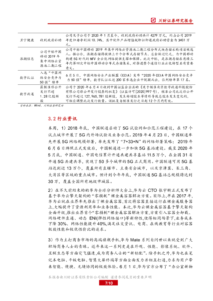 川财证券：计算机行业周报：关注人工智能概念板块投资机会_第7页