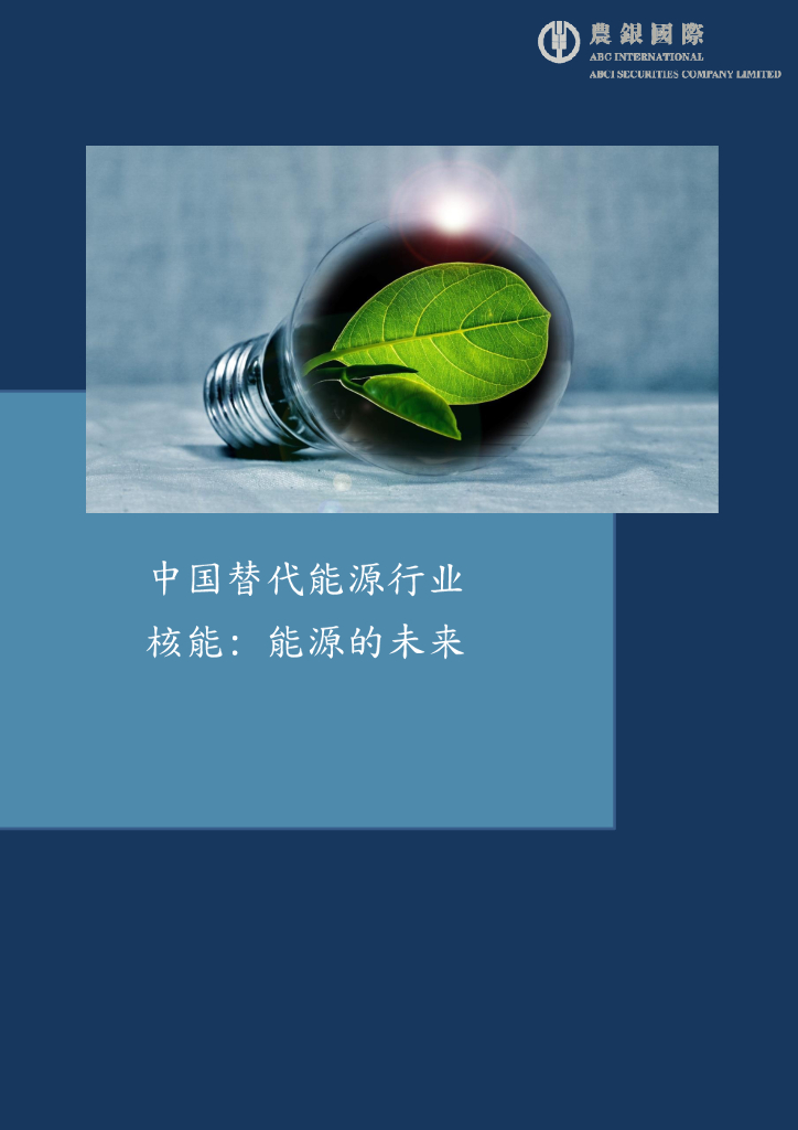 农银国际证券：中国替代<em>能源</em>行业：核能：<em>能源</em>的未来 海报