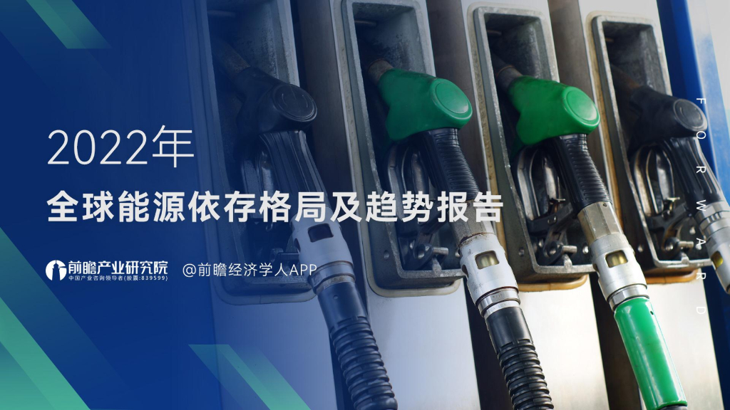 前瞻产业研究院：2022年全球<em>能源</em>依存格局及趋势报告 海报