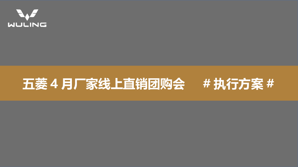 2021五菱线上团购会直播执行方案