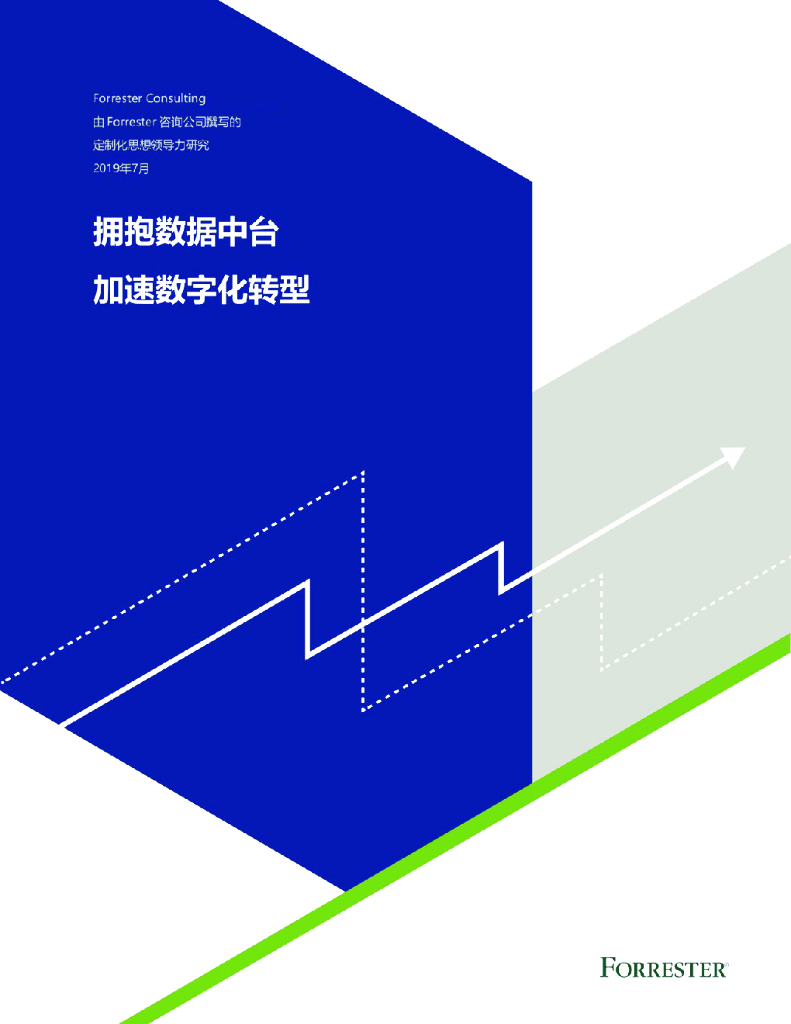 Forrester：拥抱数据中台加速<em>数字化转型</em>（数据中台白皮书） 海报
