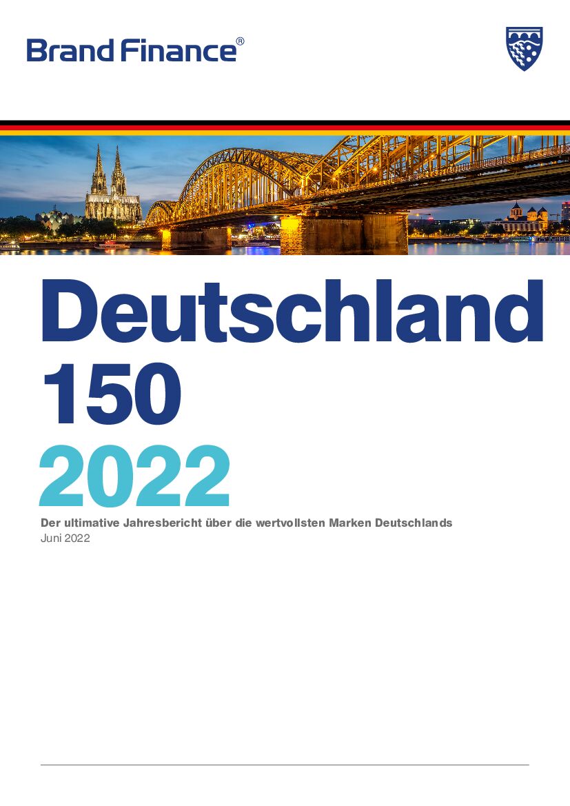Brand Finance：2022德国品牌价值150强报告（英文版）