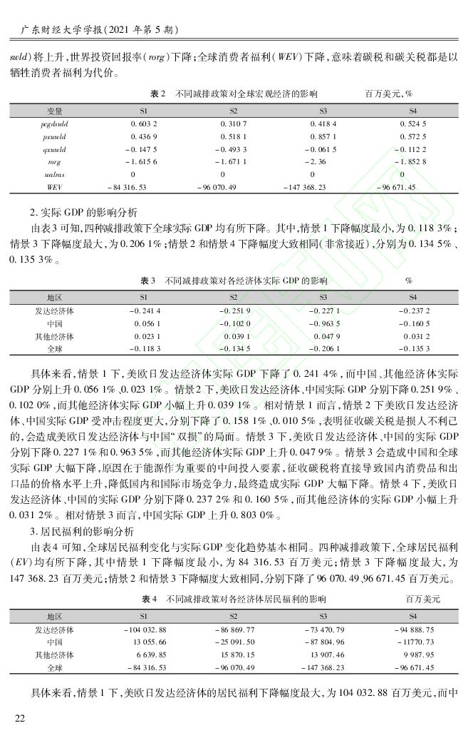 国家信息中心：不同减排政策下碳税征收的影响及政策选择——基于碳达峰、碳中和目标的分析_第7页