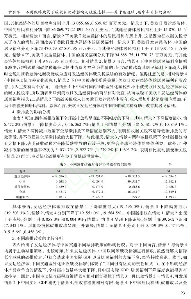 国家信息中心：不同减排政策下碳税征收的影响及政策选择——基于碳达峰、碳中和目标的分析_第8页