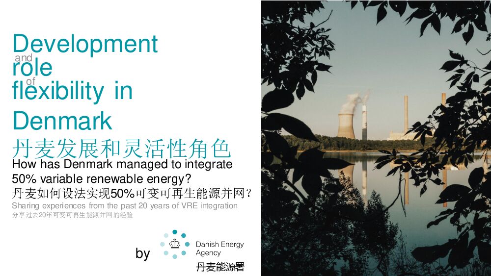 丹麦<em>能源</em>局：丹麦电力系统中灵活性的发展和作用——分享过去20年可变可再生<em>能源</em>并网的经验 海报