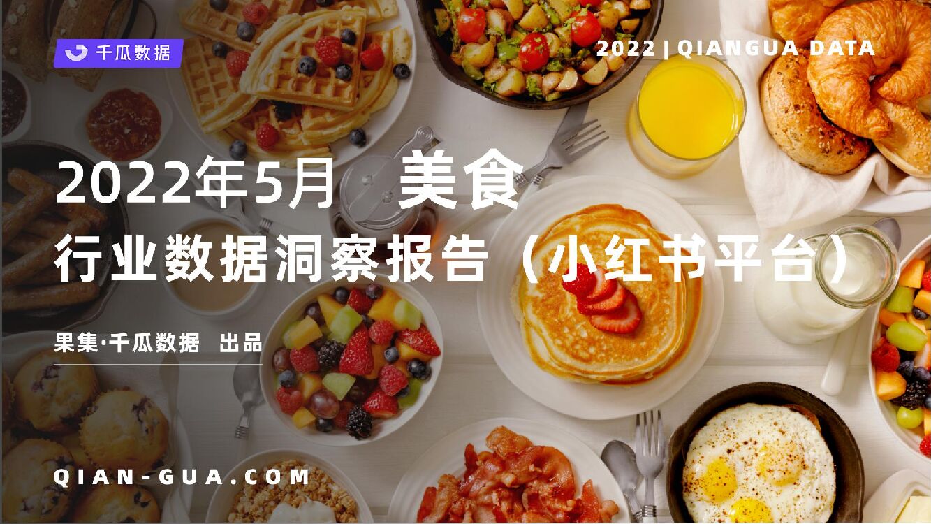 千瓜数据：2022年5月美食行业数据洞察报告（小红书平台）
