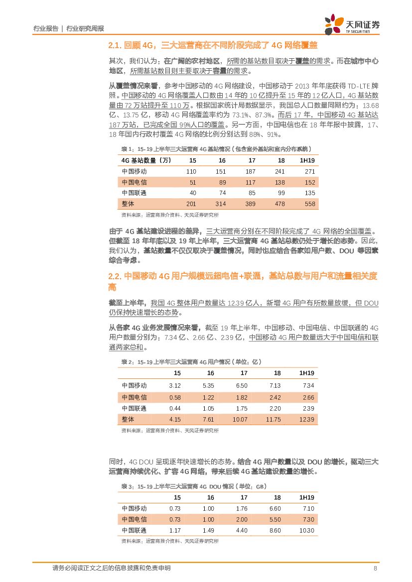 天风证券：通信行业研究周报：联通电信共建共享加速5G建设，科技部印发人工智能指引_第8页