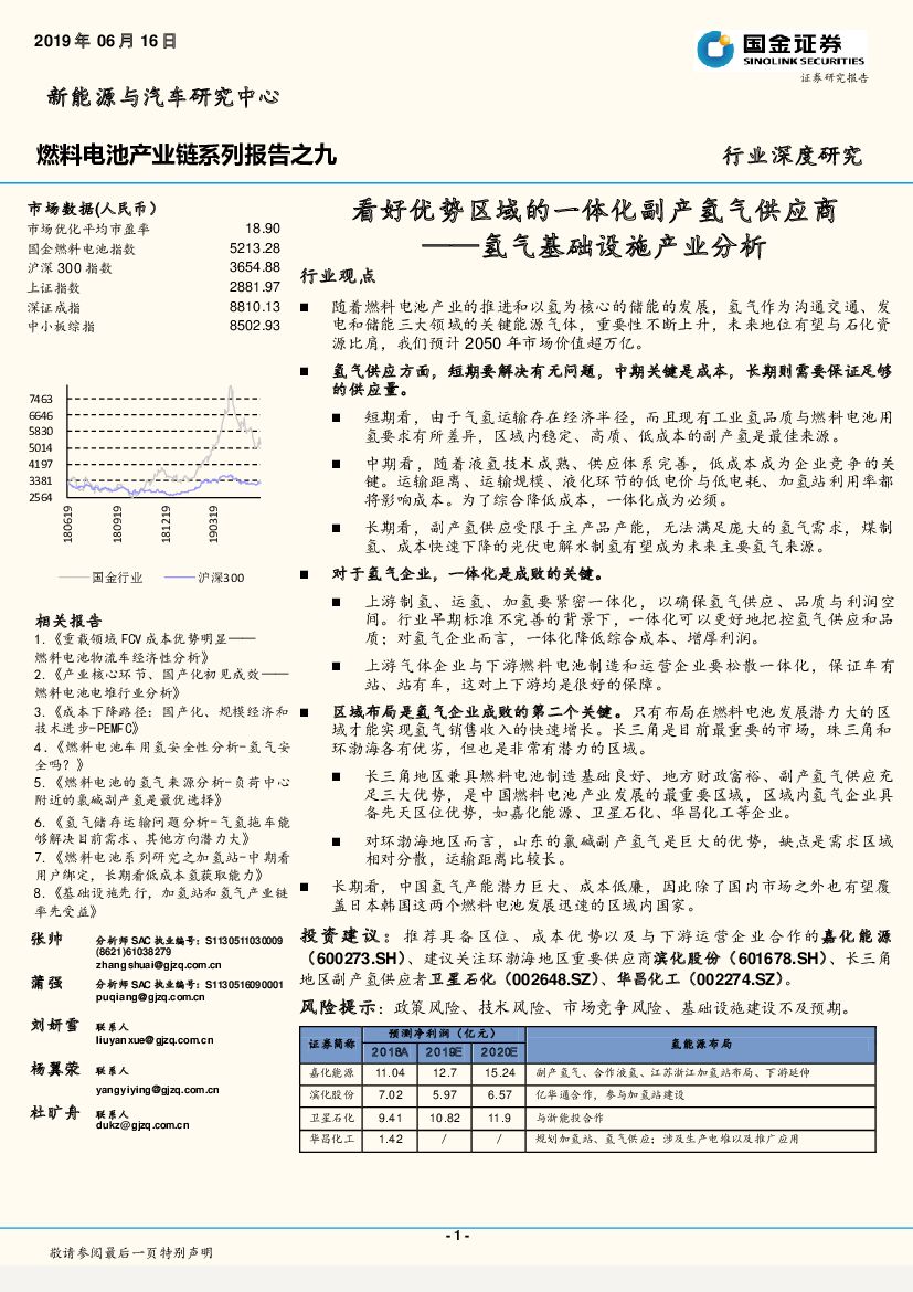 国金证券：燃料电池产业<em>链</em>系列报告之九：氢气基础设施产业分析：看好优势区域的一体化副产氢气<em>供应</em>商 海报