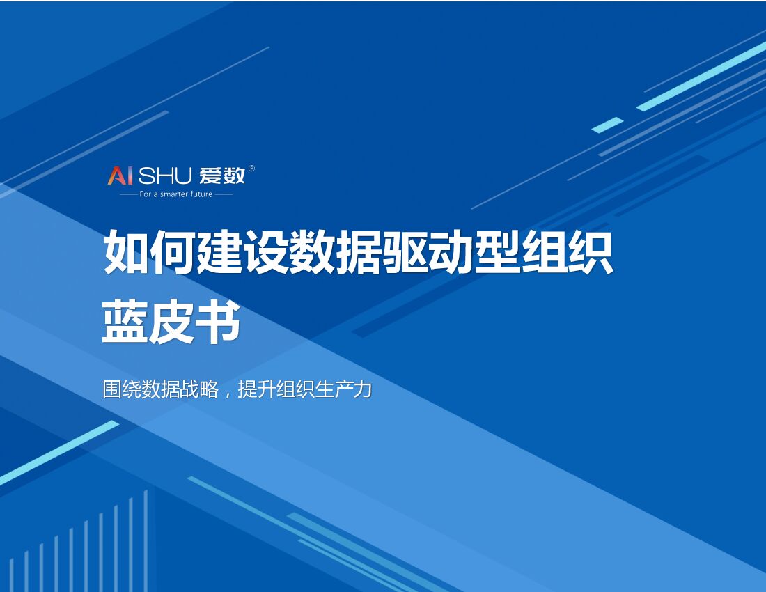 爱数：如何建设数据驱动型组织蓝皮书