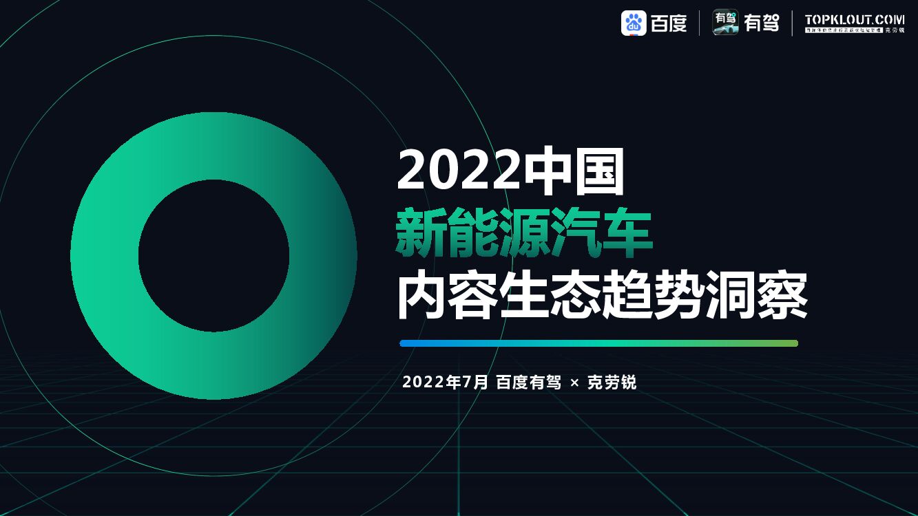 克劳锐：2022中国新<em>能源</em>汽车内容生态趋势洞察 海报