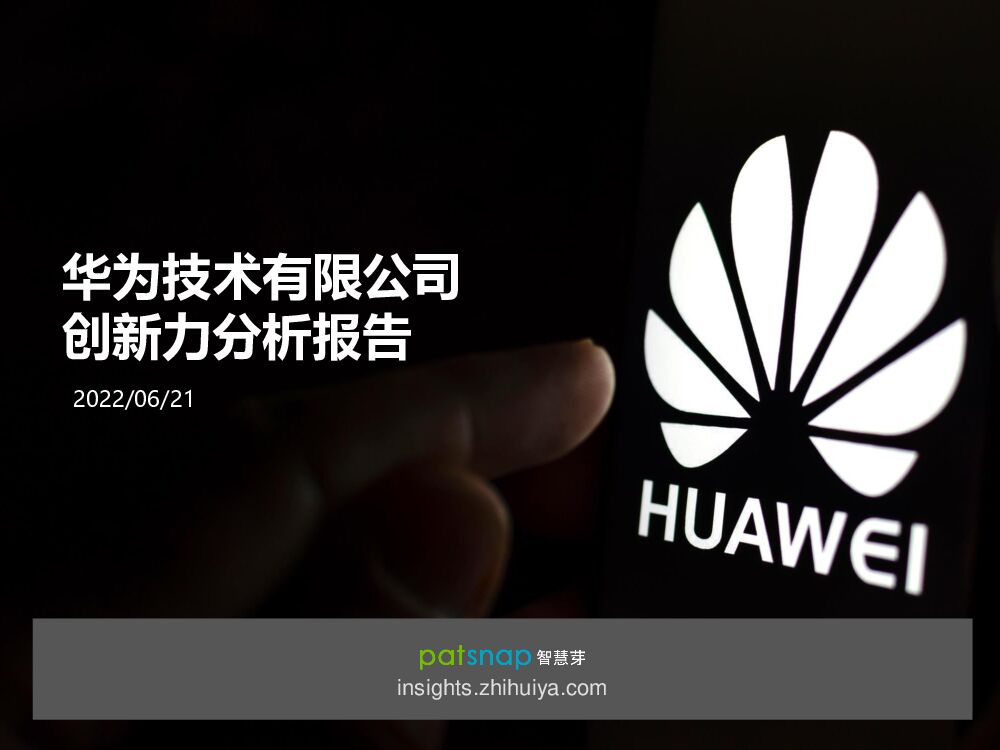 智慧芽：华为技术有限公司创新力分析报告