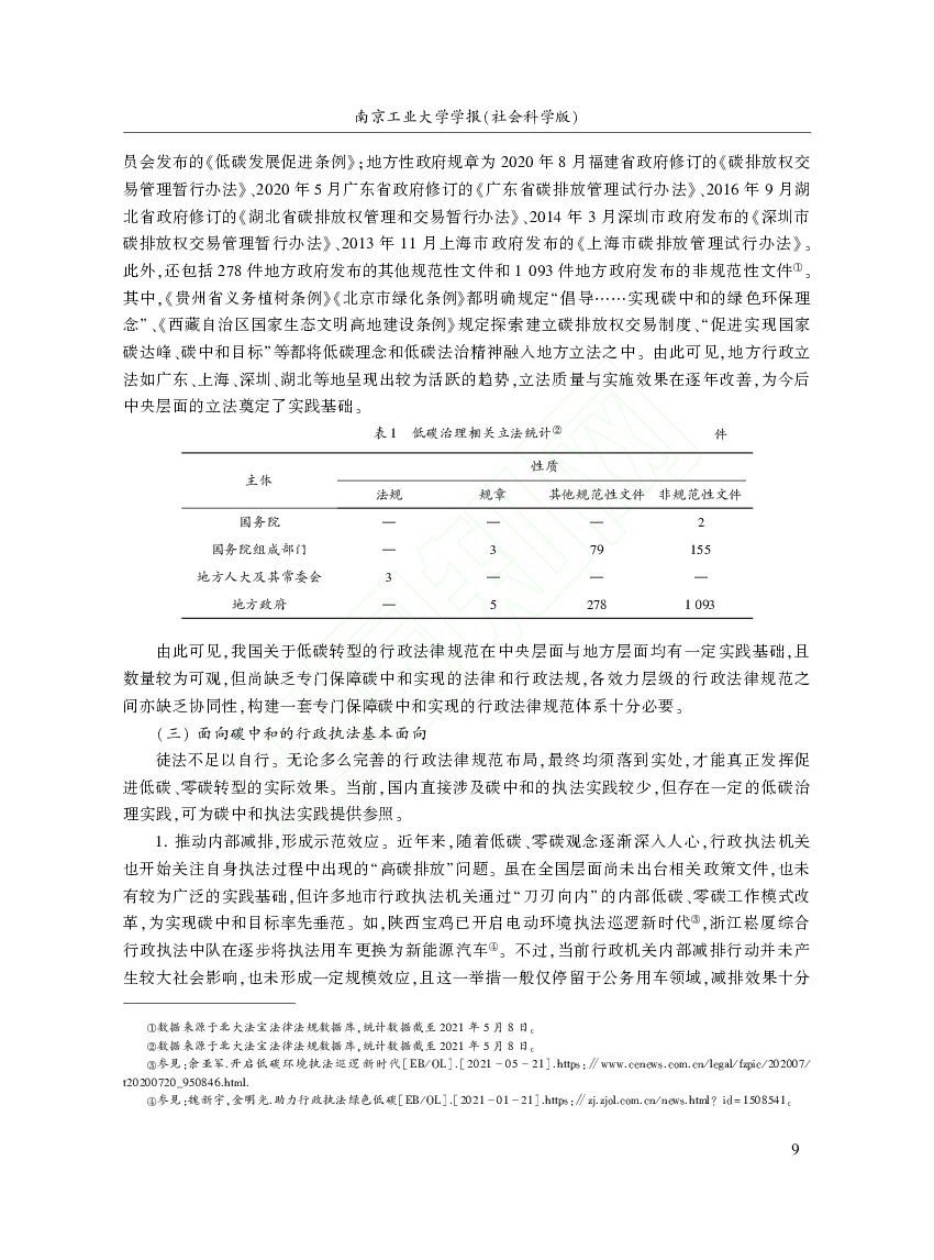 南京信息工程大学：面向碳中和的行政法治保障_第9页