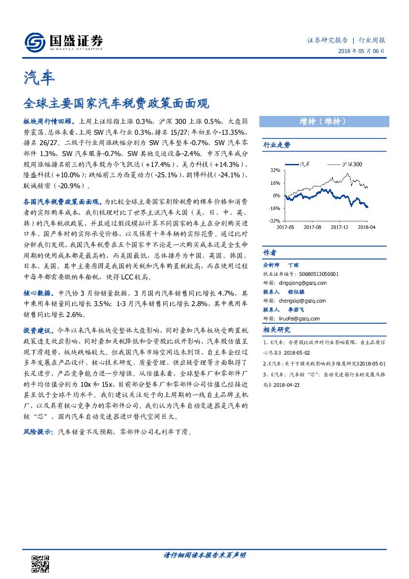 国盛证券：汽车：全球主要国家汽车税费政策面面观