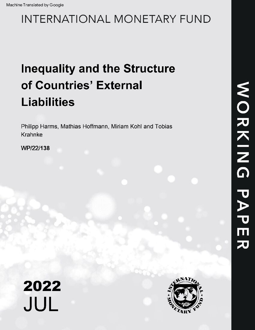 IMF：不平等与国家外债结构