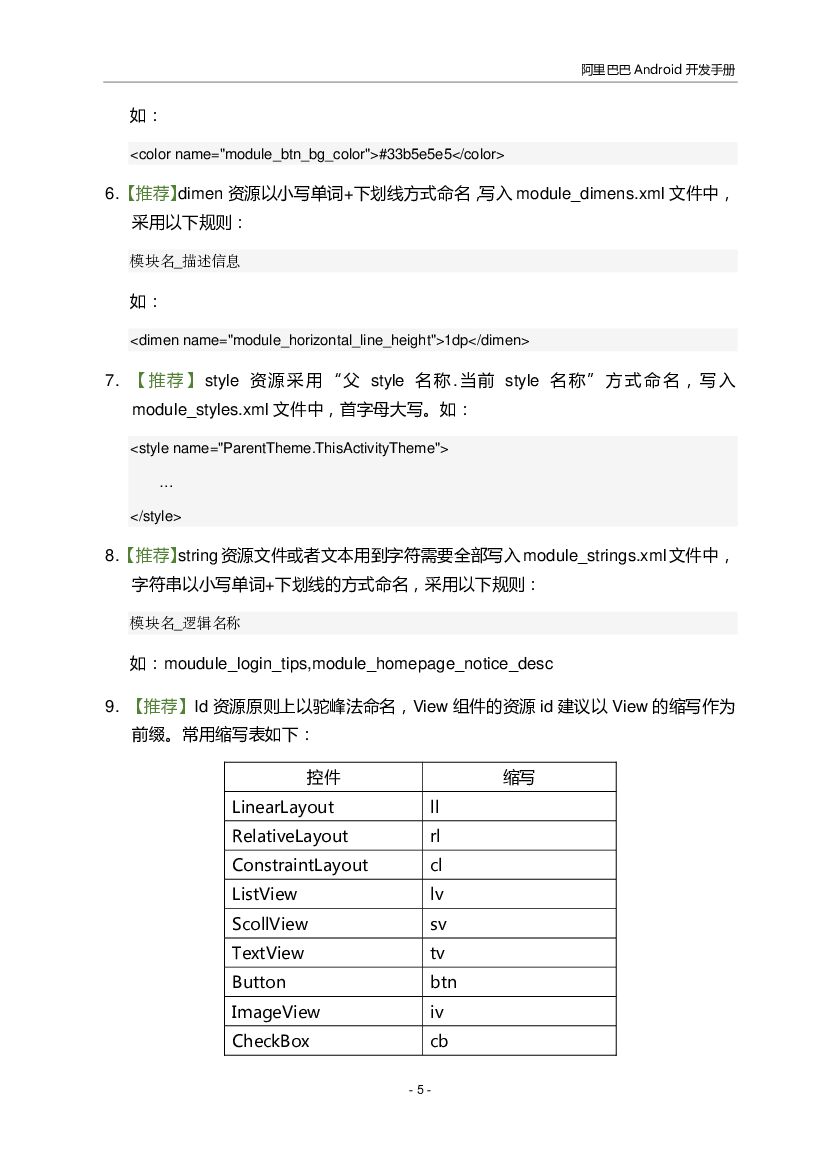 阿里巴巴：Android开发手册_第6页