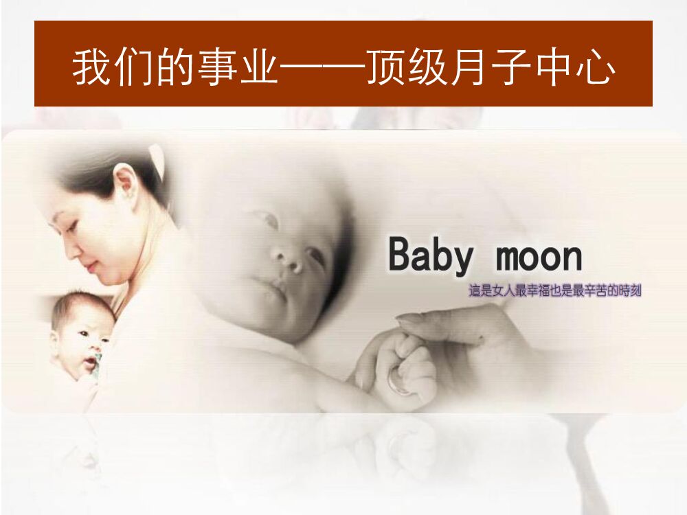 ”baby moon”月子中心怀孕生产特护服务商业计划书