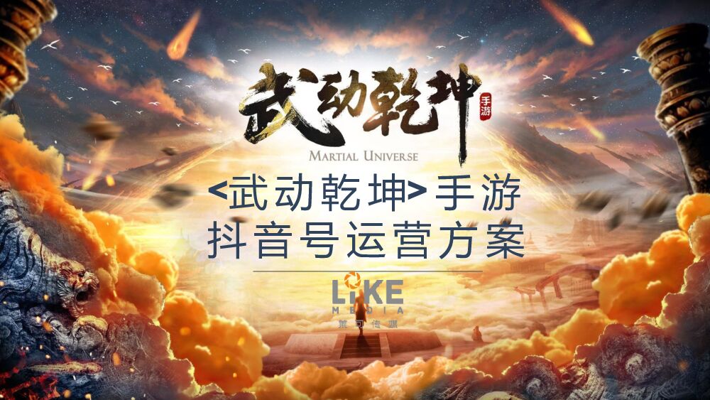 【莱可传媒】《武动乾坤》抖音号运营方案