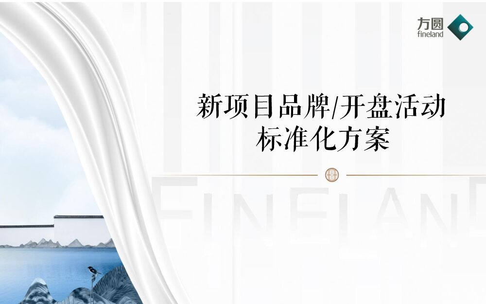 新项目品牌暨开盘活动标准化方案