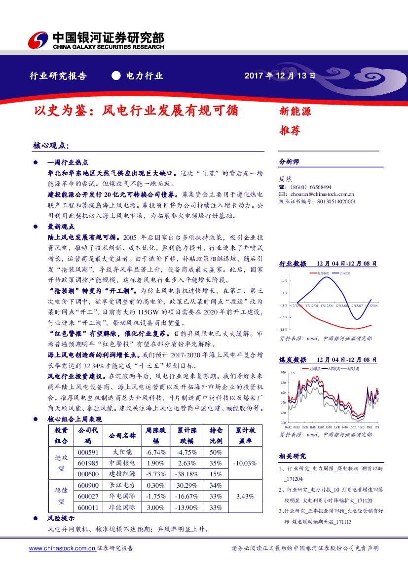 中国银河：电力行业：以史为鉴：风电行业发展有规可循