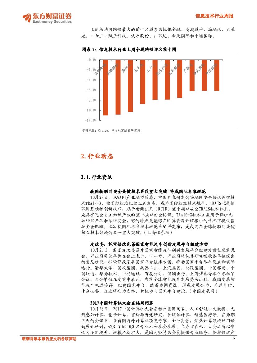 东方财富证券：信息技术行业周报：机器人被授予公民身份，人工智能更进一步_第6页