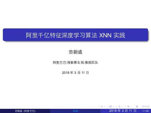 阿里千亿特征深度学习算法 XNN 实践