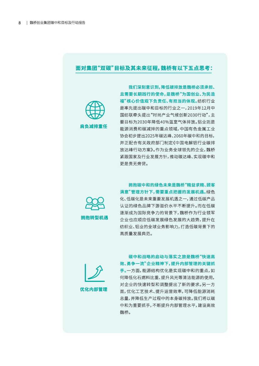魏桥创业集团碳中和目标及行动报告_第8页